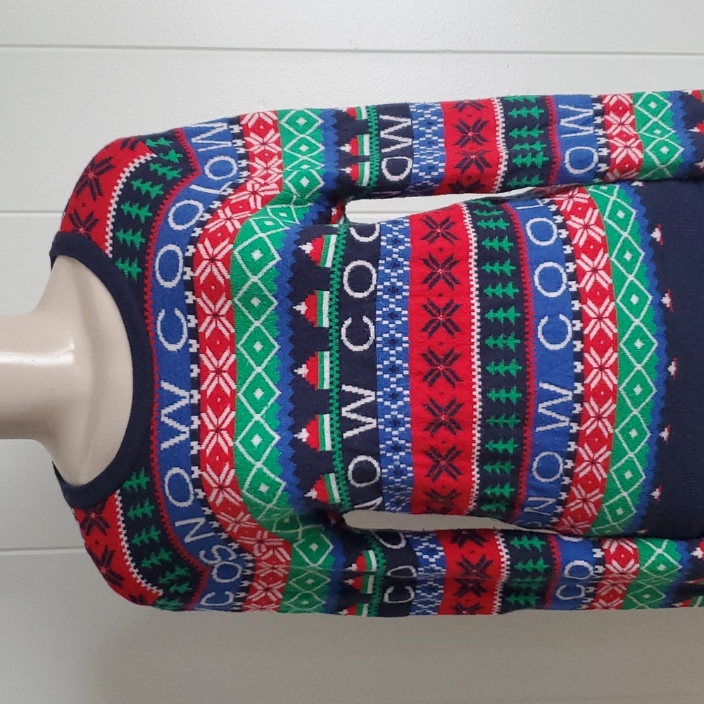 Forever 21 Christmas Ugly Sweater Snow Cool Multi-color Size Small